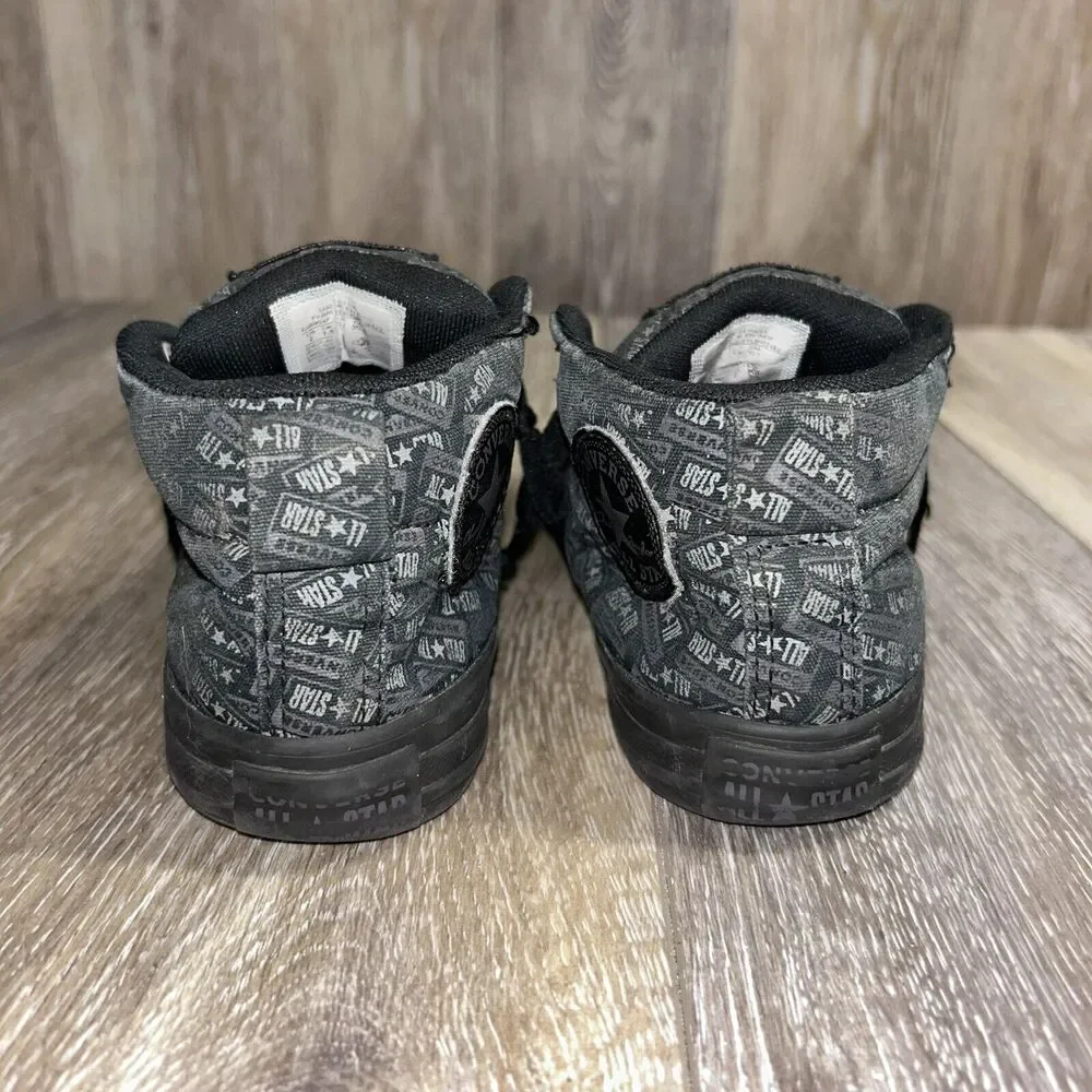 Converse Street Youth US Size 2 Black Mason Thunder Gray 666904F Sneaker Shoes
